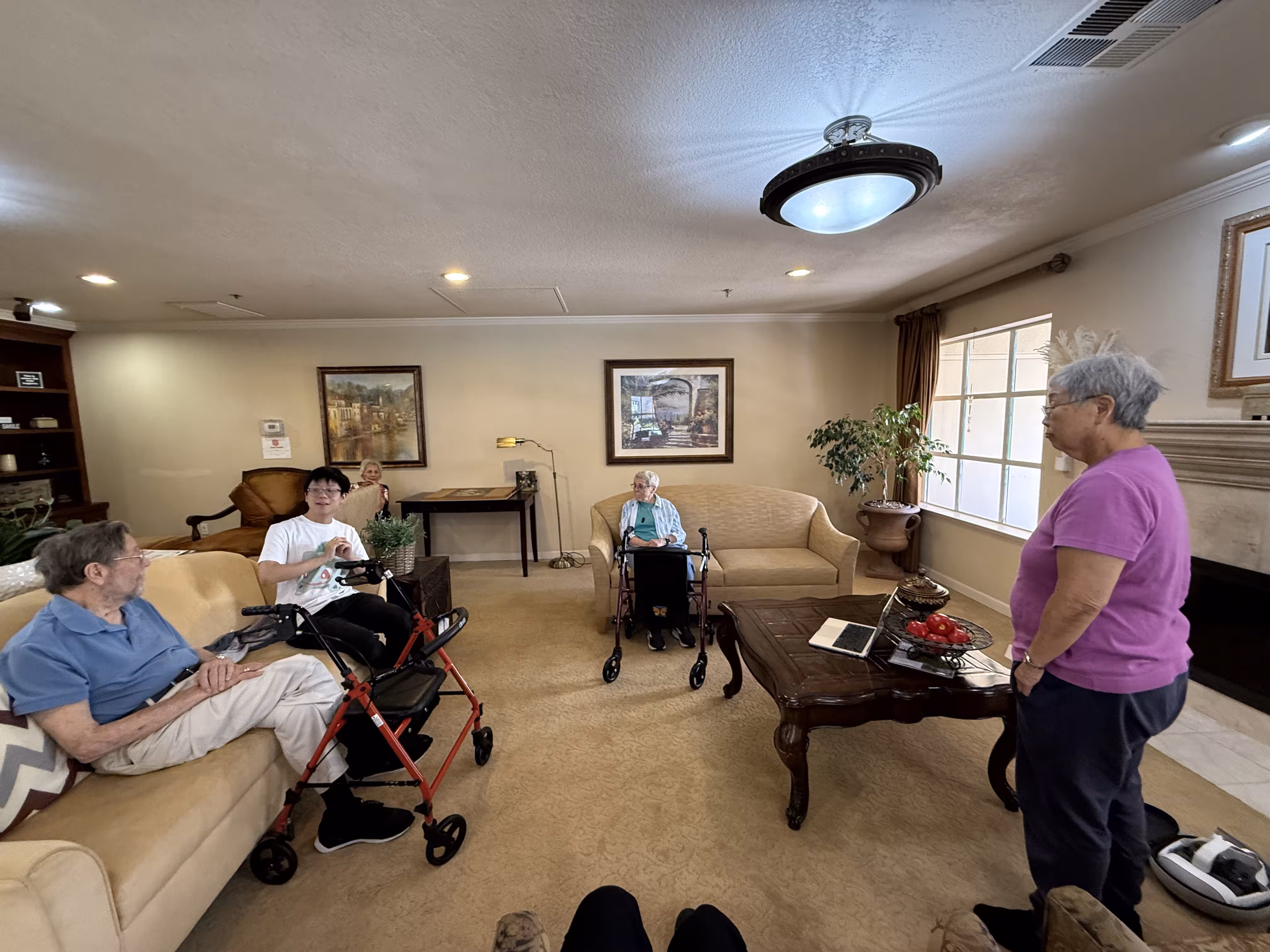 Photos from the May 23 Chateau Cupertino outreach visit